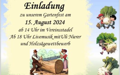 Einladung zum Gartenfest Hausen