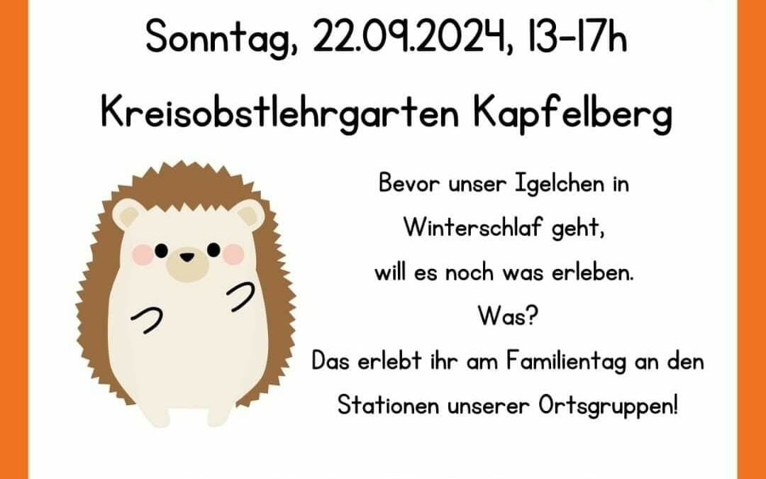 OGV-Familientag 2024 im Kreisobstlehrgarten Kapfelberg