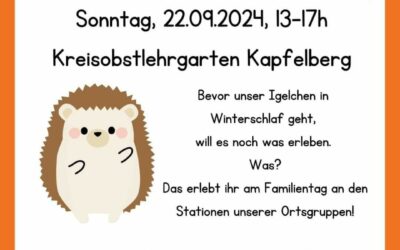 OGV-Familientag 2024 im Kreisobstlehrgarten Kapfelberg