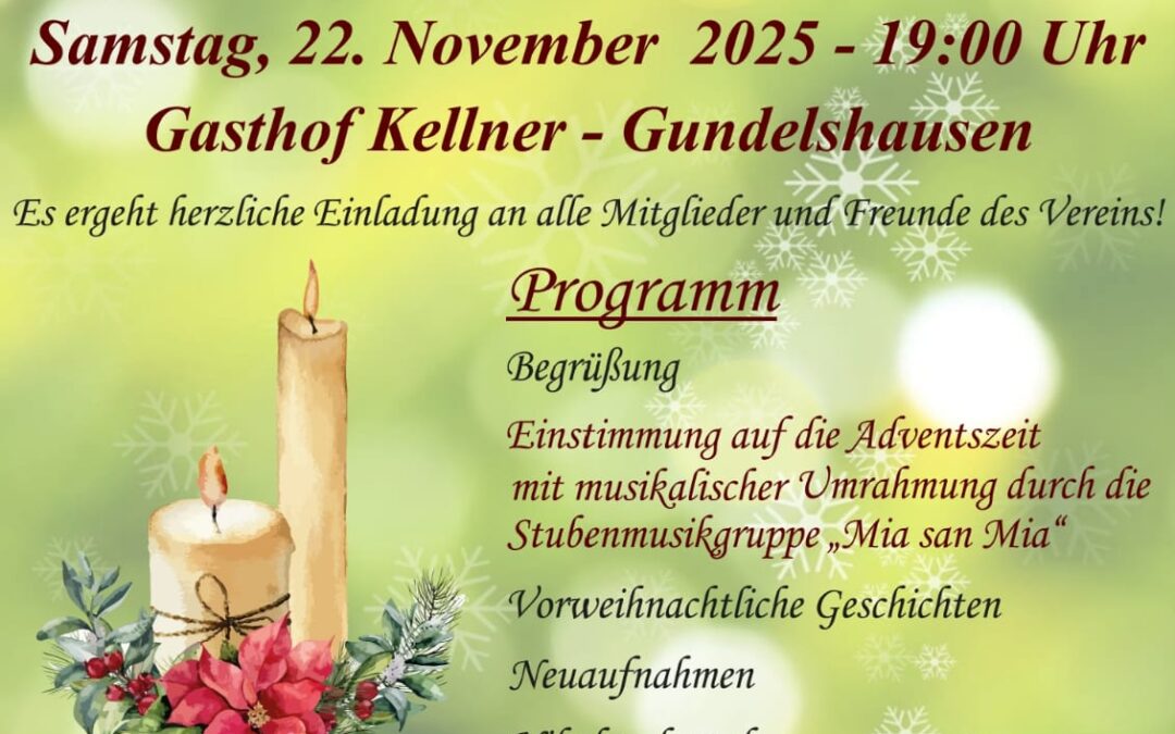 Einladung zur Adventsfeier 2025